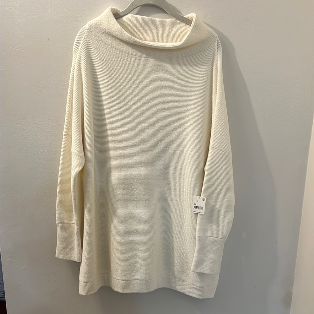 Free People Ottoman Cream Cowl Neck Sweater
